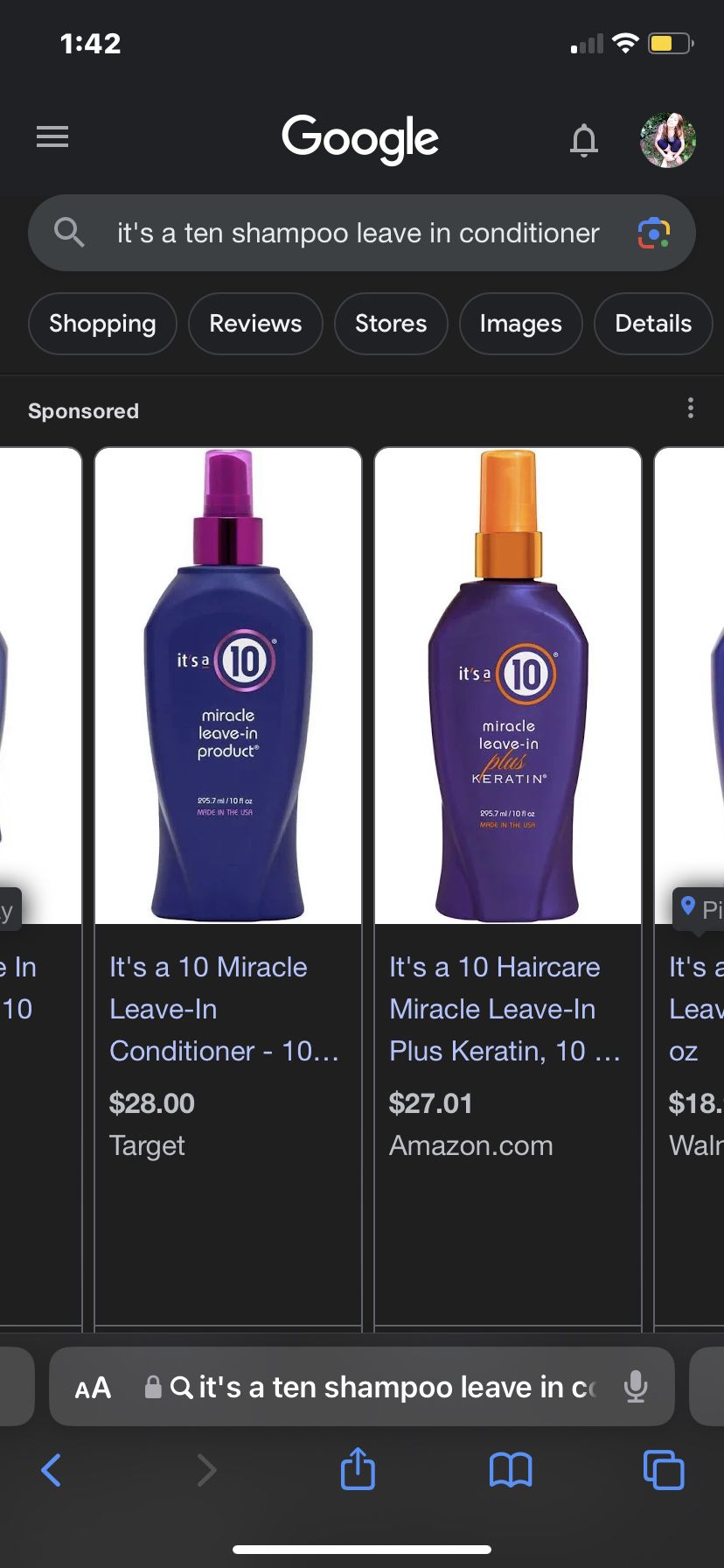 It’s a 10 miracle leave in product 
