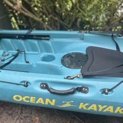 ocean prowler fishing  kayak with rudder
