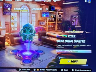 Fortnite Gem Grim Sprite and Gem Zero Point Mastered