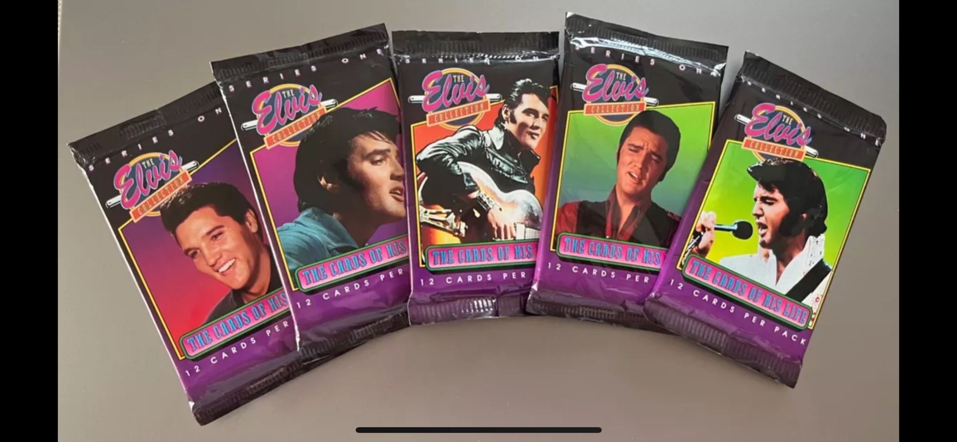 5 Packs Of Elvis Presley: Cards Of His Life Trading Cards