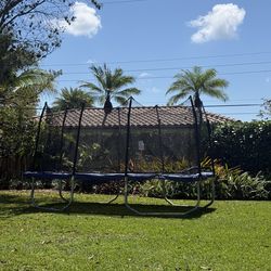 Large used trampoline