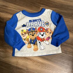 Toddler Paw Patrol Fleece Pajama Shirt 