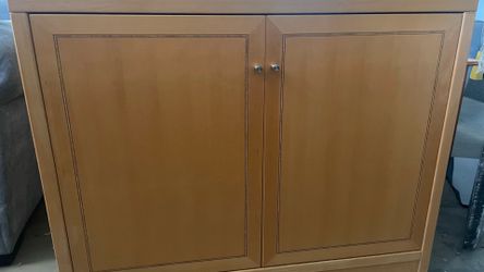 Modern Light Wood Storage Cabinet / Credenza