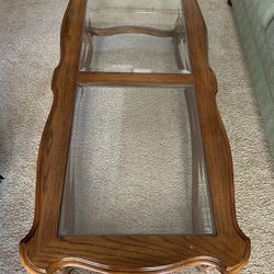 Coffee Table- Glass & Wood