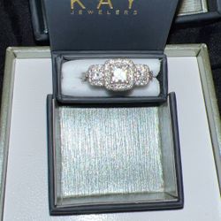 Asscher Cut Diamond Engagement Ring