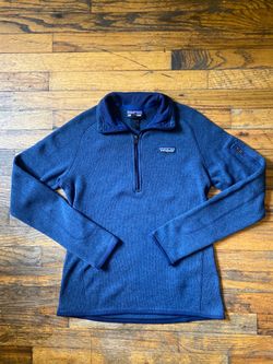 Patagonia Women’s Better Sweater Fleece Top 1/4 Zip Blue Sweater Sz Small