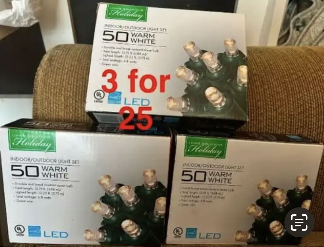 $25 (3) Christmas Lights