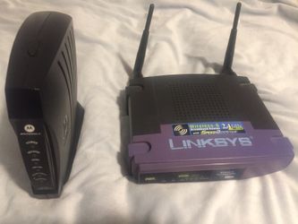 Linksys and Motorola Modem