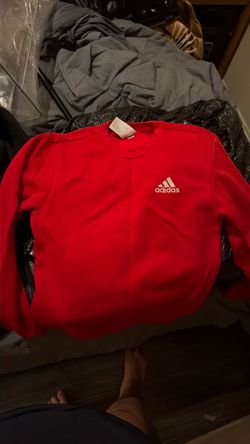 Adidas Red Crewneck Sweatshirt