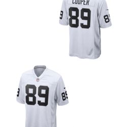 Las Vegas Raiders #89 Cooper Nike White Jersey Boys Youth Large 14-16 New