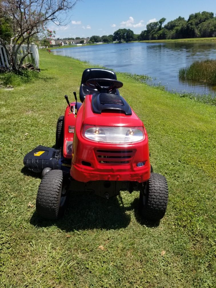 Yard Machines By Mtd Riding Lawn Mower — 439cc Powermore Premium Ohv Engine 42in Deck Almost