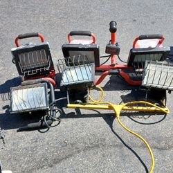 500Wqtt Each Work Lights  2 Sets Of 2 And 2 Individuals. 