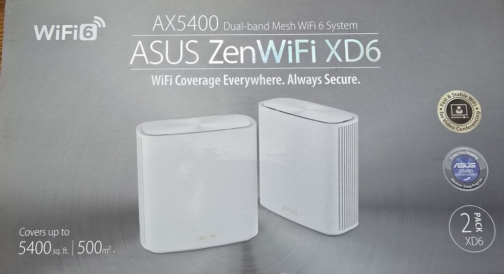 Asus WiFi6 ZenWiFi XD6 (AX5400) 2 PACK