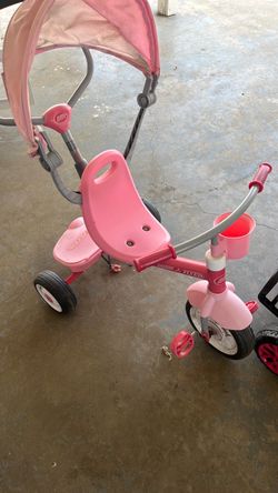 Radio Flyer Pink Toddler Tricycle with Canopy