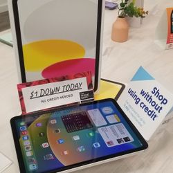 Apple IPad 10th Gen Brand New - $1 DOWN TODAY, NO CREDIT NEEDED