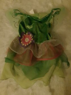 Tinker bell fairy halloween costume for girls