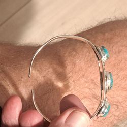 Southwestern Style Copper Turquoise Cuff Bracelet
