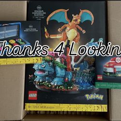IN HAND Lego Pokemon 72153 Charizard and Blastoise + Kanto Badge 40892 & 40911