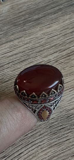 Handcrafted middle eastern stone rings