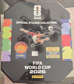 Panini 2026 World Cup Sticker Box (40 Packs + Hardcover Album) - Sealed