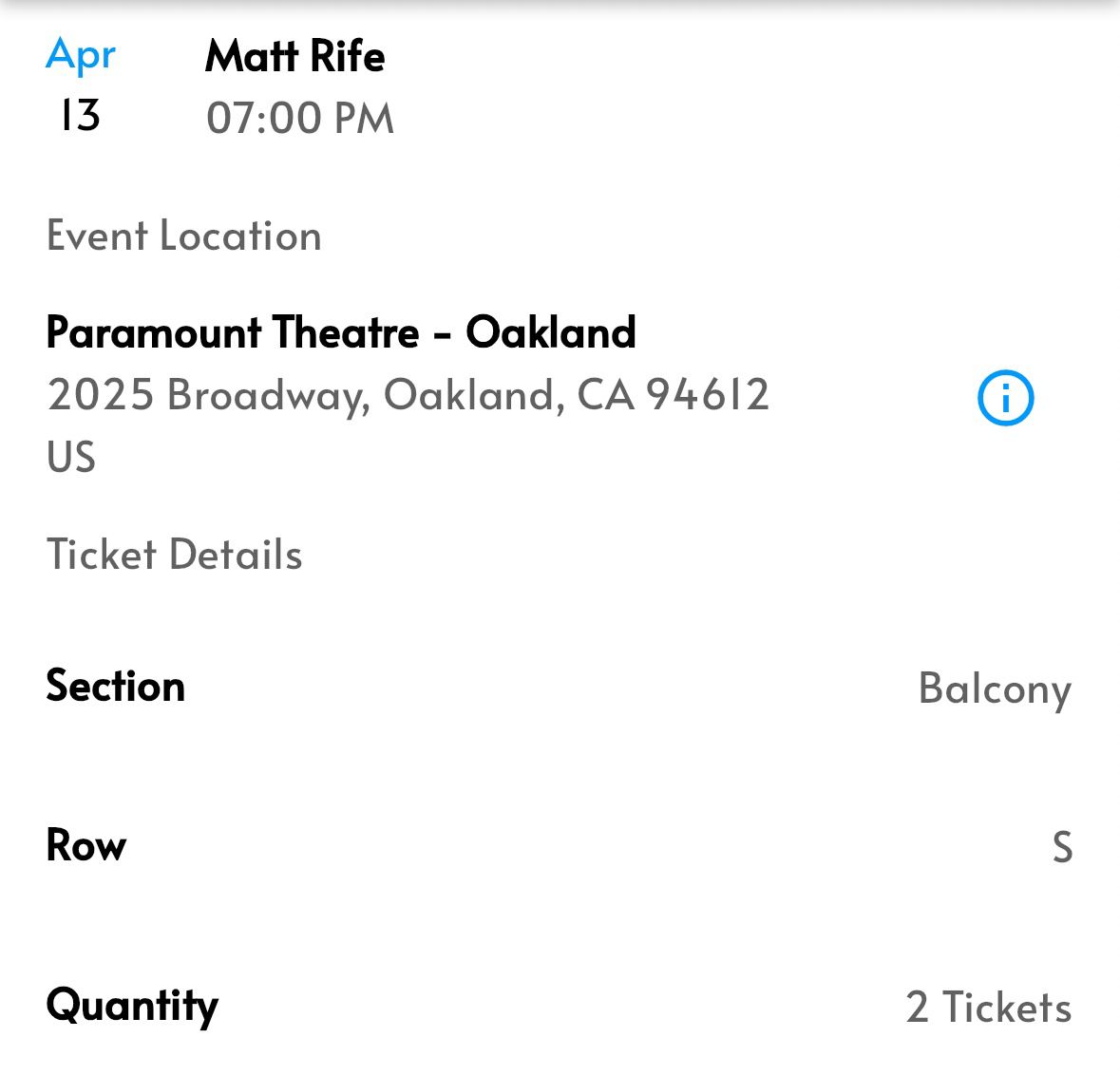 April 13,2024 Matt Rife Tickets 