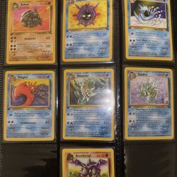 1st Edition Fossil Pokemon Cards Pack Fresh (7 Full Evolutions Uncommon/Rare)