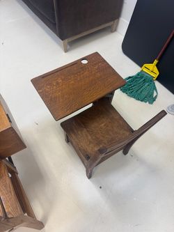 Small wooden desks