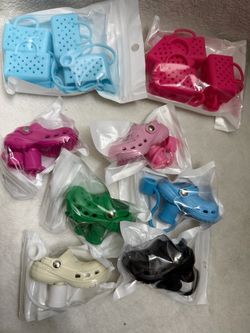 Miniature Croc-Style Shoe Charm for straw