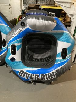 Patched - Intex River Run Connect Inflatable Single Float Tube Raft w Backrest #2