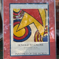 Vintage Framed Poster Art