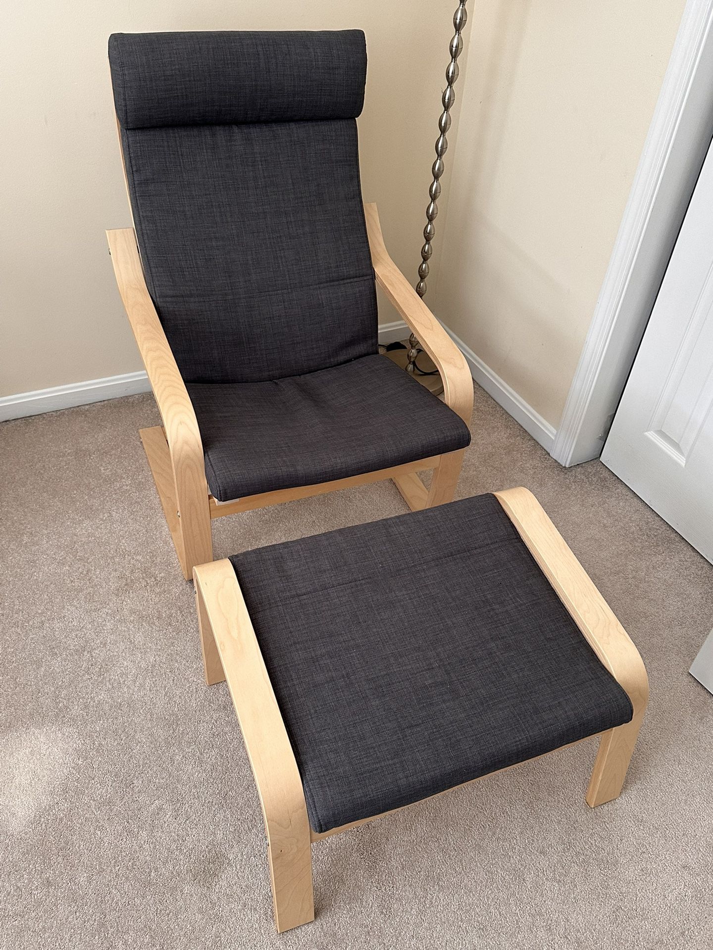 IKEA Arm Chair And Ottoman