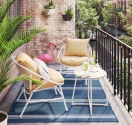 3pk Metal Mesh Small Space Set - White/Sandstorm - Room Essentials