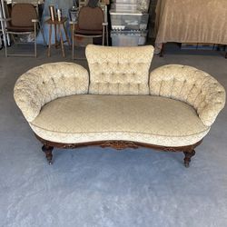 Antique Tufted Loveseat