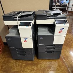 2 Konica Bizhub Printers (One Black & White; The Other Color)
