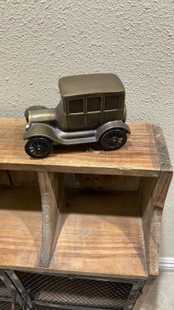 Small Diecast  Vintage Car Piggy Bank.