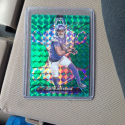 2024 Panini Mosaic - Green Prizm *Justin Jefferson*