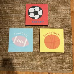 Set Of Canvas Sports Prints