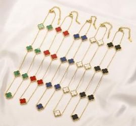 Clover Charm Necklace – Multiple Colors Available