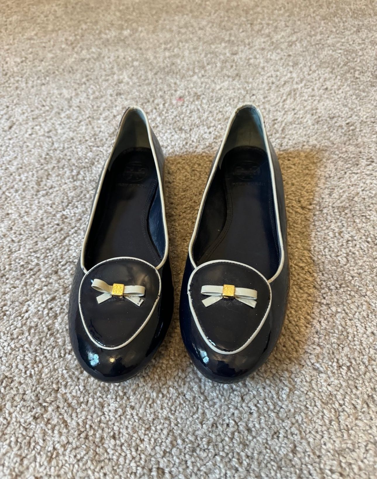 Tory Burch Dakota Patent Calf Ballet Leafers Size 8M