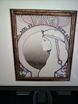 Vintage merelliza workshop virgo fantasy mirror