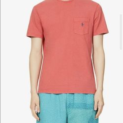 Polo Ralph Lauren Cotton & Linen Crewneck T-Shirt Amalfi Red Size XL