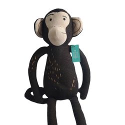 Monkey Throw Pillow - Figural Brown Monkey Plus New