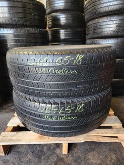 265 65R 18 USED TIRES MICHELIN PRIMACY 2656518 USED TIRES (PAIR) MOUNT BALANCE INCLUDED