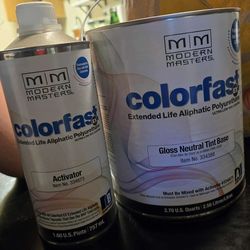 Paint gallon with activator
