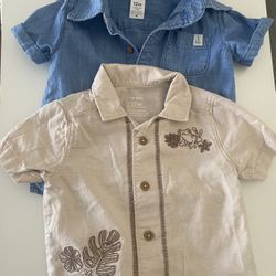 Baby/Toddler Boy 2 Shirts And Pants Set Size 12M