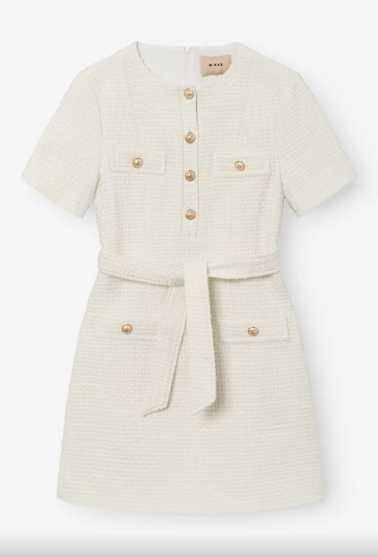 M-KAE Copenhagen Taylor Boucle Dress – Off-White (Size M)