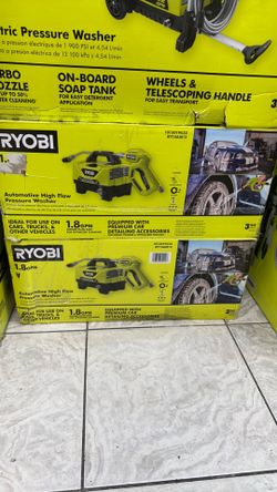 Ryobi 1200 psi 1.8 gpm high flow car wash pressure washer