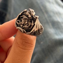 BGE Sterling Silver Dragon Ring 