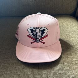 New Era Cooperstown Athletics Pink 7 3/8
