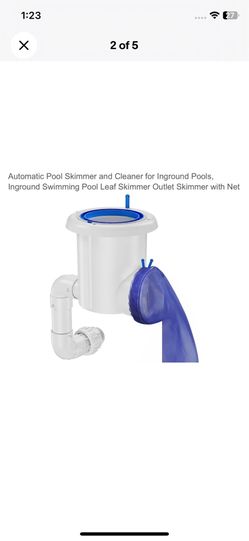 GANDONE Automatic Pool Skimmer And Cleaner For Inground Pools, Inground Swimming Pool Leaf Skimmer Outlet Skimmer With Net